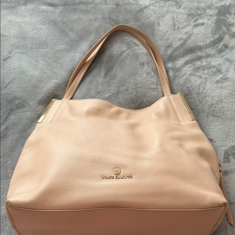 Vince Camuto Blush Leather Shoulder Bag